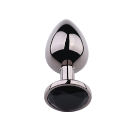 Rosebud Anal Plug Large Black Metallic Klipon