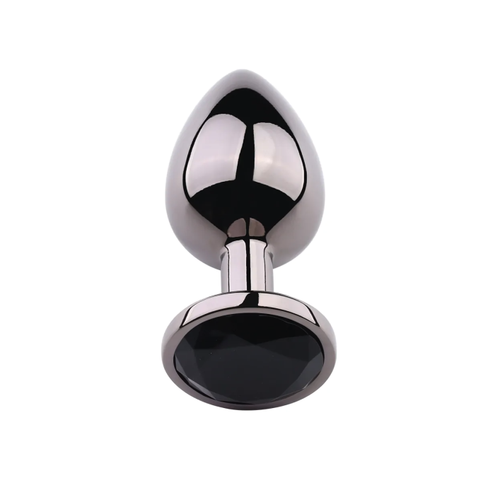 Rosebud Anal Plug Large Black Metallic Klipon