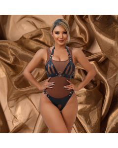 Strap Bra and Shorts S/L Black