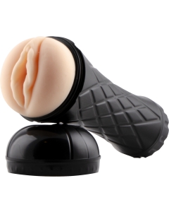 Masturbator Mouth Cup Vibrating (black)