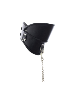 Collar with Face Mask Black