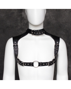 Adjustable Shoulder Belt Harness OS  Black