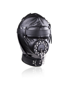 Toilet Slave Hood Black