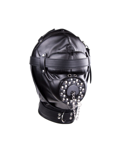 Toilet Slave Hood Black