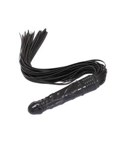 Dildo Handle Flogger Black