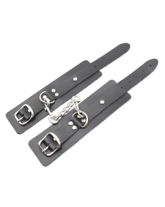 Leather Hand Cuffs Black