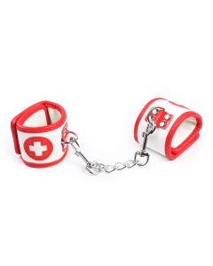 Hand Cuffs red/White