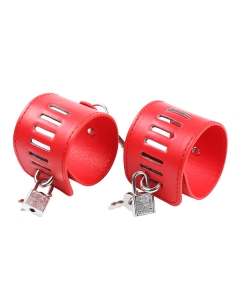 Lockable Hand Cuffs Red