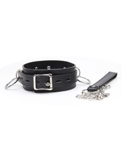 3 Ring Collar + Lash Black