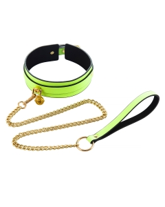 Glow Collar + Leash Green