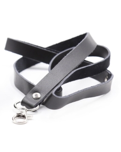 Leather Leash Black