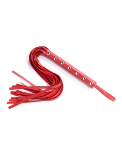 Studded Flogger 60cm Red
