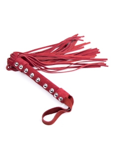 Leather Flogger 40cm Red