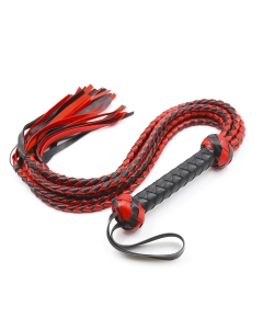 Stripe Flogger 78cm Black/Red
