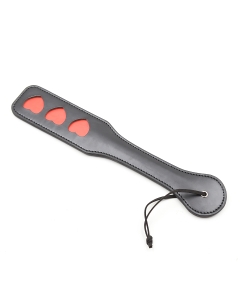 Heart Paddle 32cm Black/Red