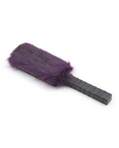 Faux Fur paddle 32cm Purple