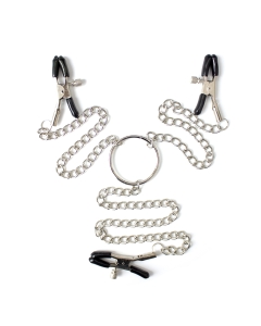 3 Clamps / Chain Silver/Black