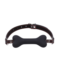 Silicone Bone Gag Black