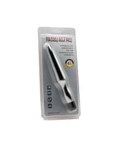 Vibrating Anal Plug 4.5" Silver