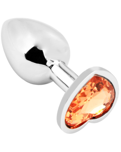 Heart shape Anal Plug Silver - Gold