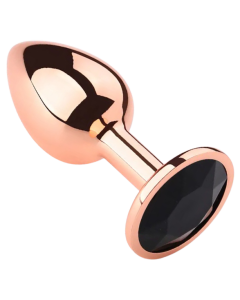 Rosebud Anal Plug Rose Gold - Black