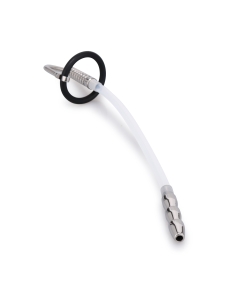 Urethral Catheter plug 15cm / 9mm, Silicone Silver