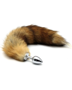 Foxtail Original 45cm with Buttplug 28mm Silver