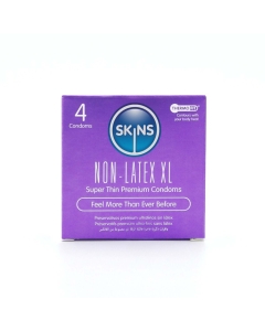 Skins Condoms Non-Latex XL 4 (6-Pack)