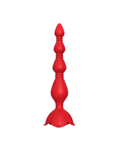 Rose Shape Anal Plug Red