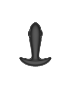 Reggie Tapping & Vibrating Anal Plug / Remote Black