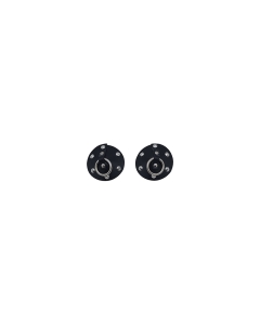 Leather Studded Nipple Covers with extra Sticker Black