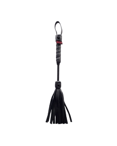Mini Leather Flogger 26cm Black