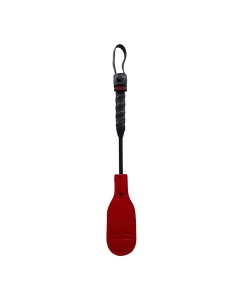 Mini Leather Oval Paddle 26cm Red