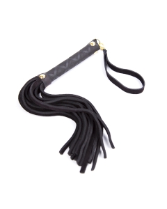 Leather flogger 27cm black