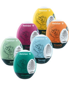 Masturbator Egg Set 6.pcs Assorted
