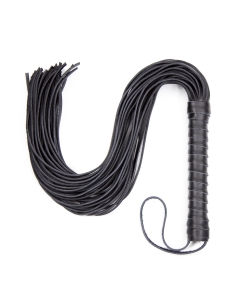 Leather flogger 62 cm black