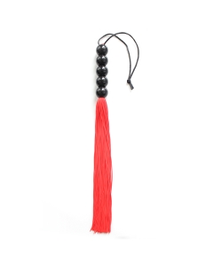Silicone flogger 35cm red/black