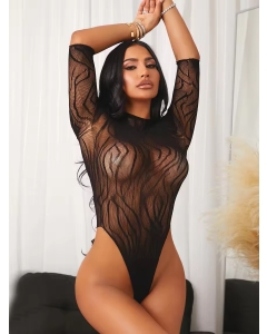 Body with Sleeves S/L - Black