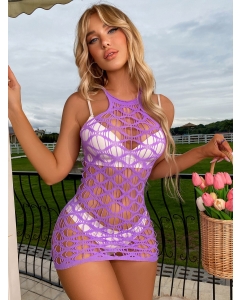 Minidress S/L - Purple