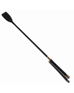 Crop with PVC and Golden Tip black