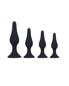 Anal Plug set black (4pcs)