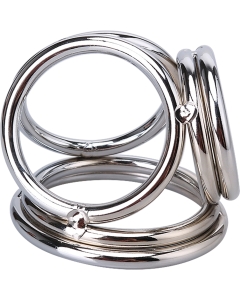 Triple Cock Ring Silver
