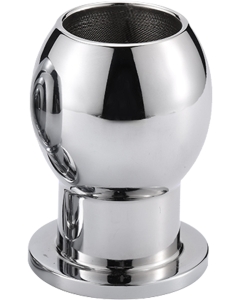 Hollow Anal Plug Large Silver