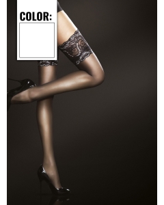 Sandrine Hold-up Stockings 20 DEN M white