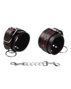 Hearts Designed Wrist Restraints Black/Red