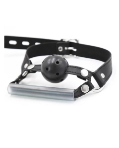 Breathable mouth gag black
