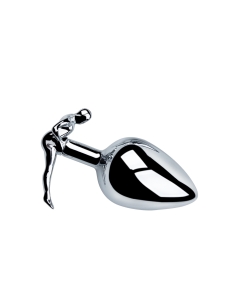 Human Shape Single Buttplug Medium Silver