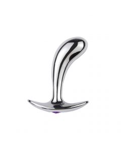 Curved Prostate Mass. Buttplug Metal Medium