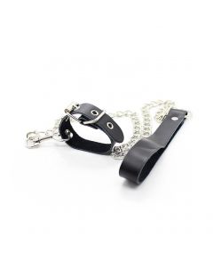 Penis Strap with chain black