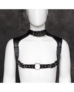 Adjustable Shoulder Belt Harness OS  Black